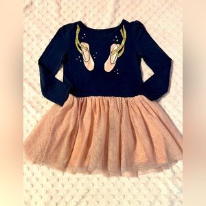 Toddler Girls Ballet Slipper Print Dress by Epic Threads